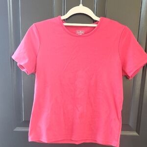L.L. Bean Pink Short Sleeve Tee
